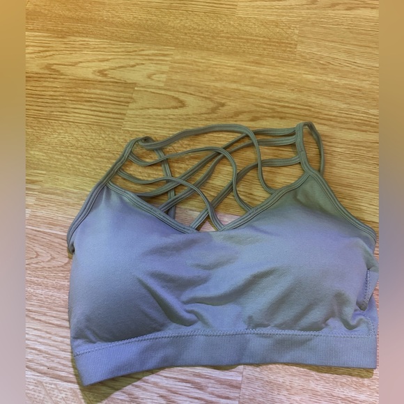 Zenana Outfitters silver Strappy Bralette - Picture 1 of 3